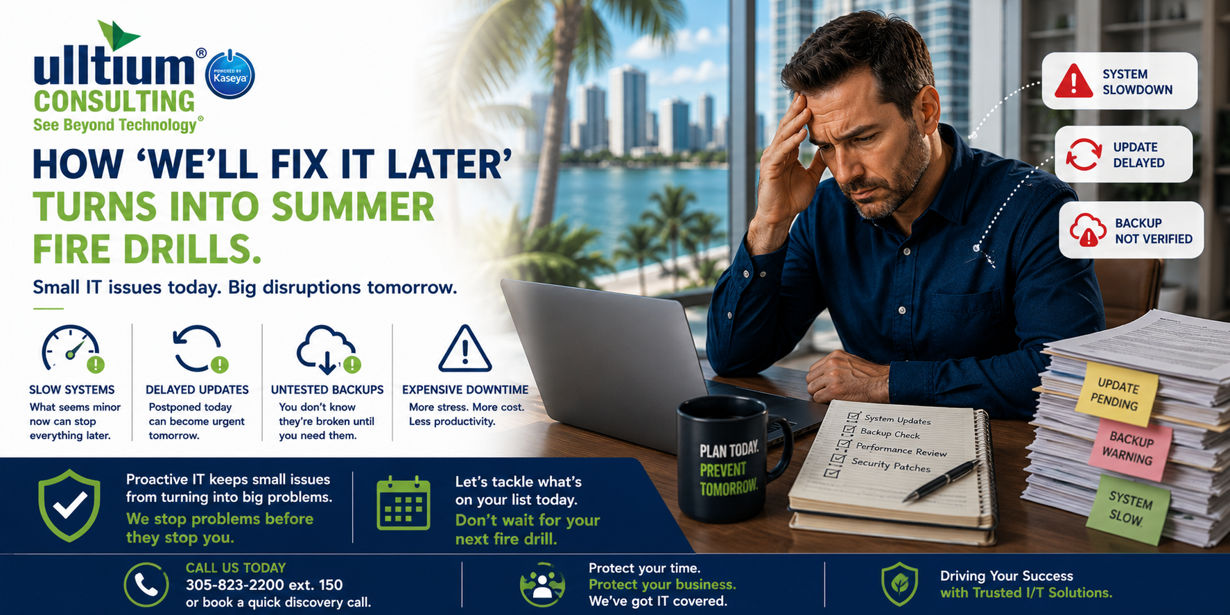 Proactive IT | Why Miami Businesses Face Fire Drills