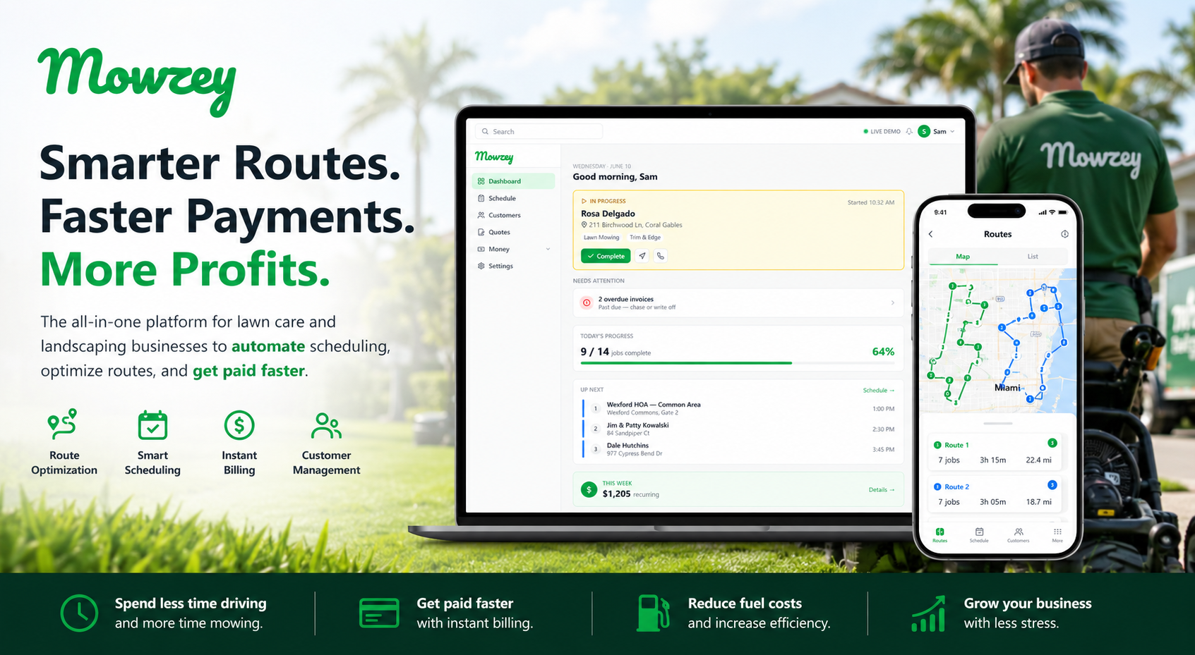 Mowzey Brings New Efficiency to the Lawn Care Industry