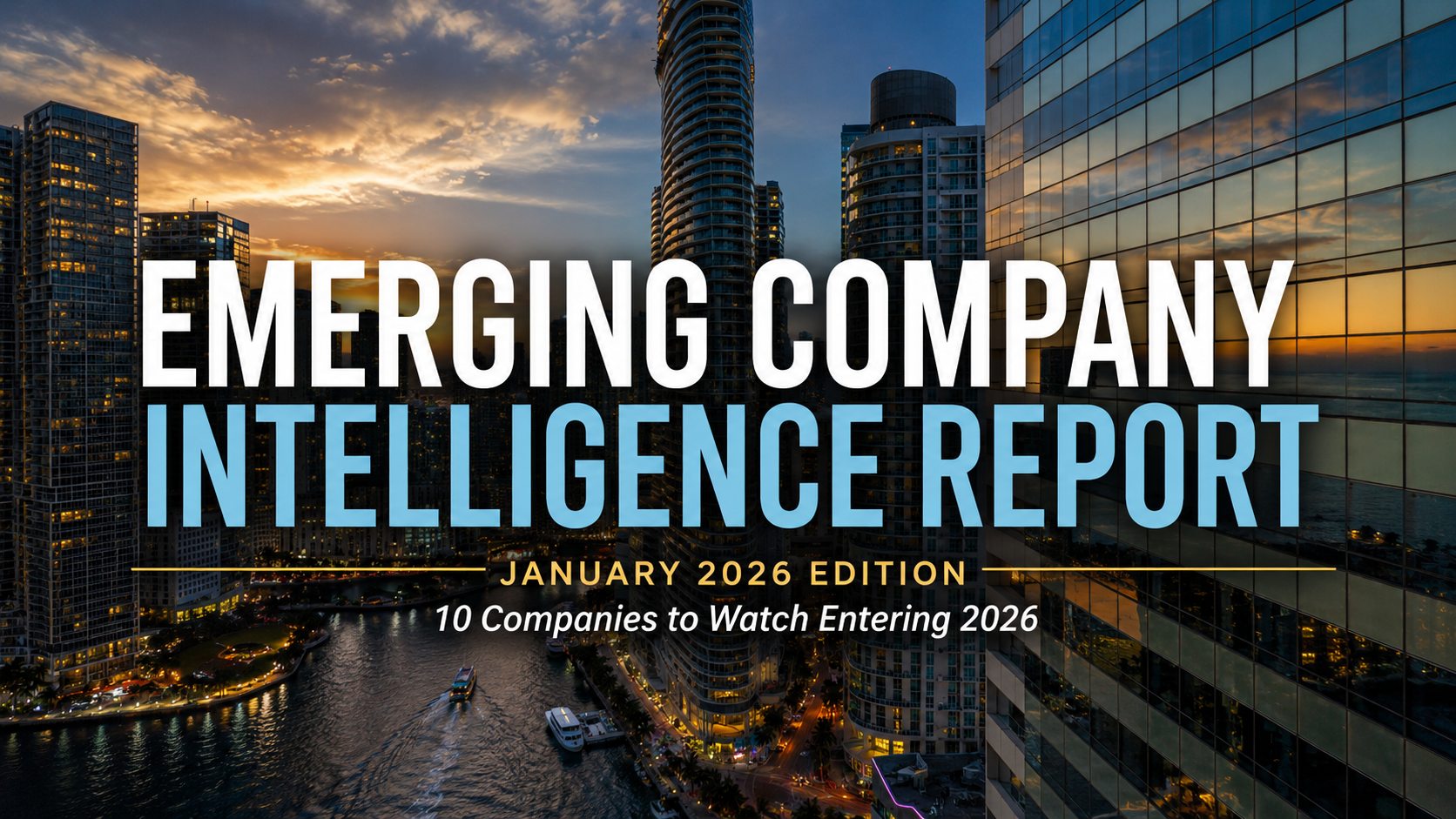 Emerging Company Intelligence Report