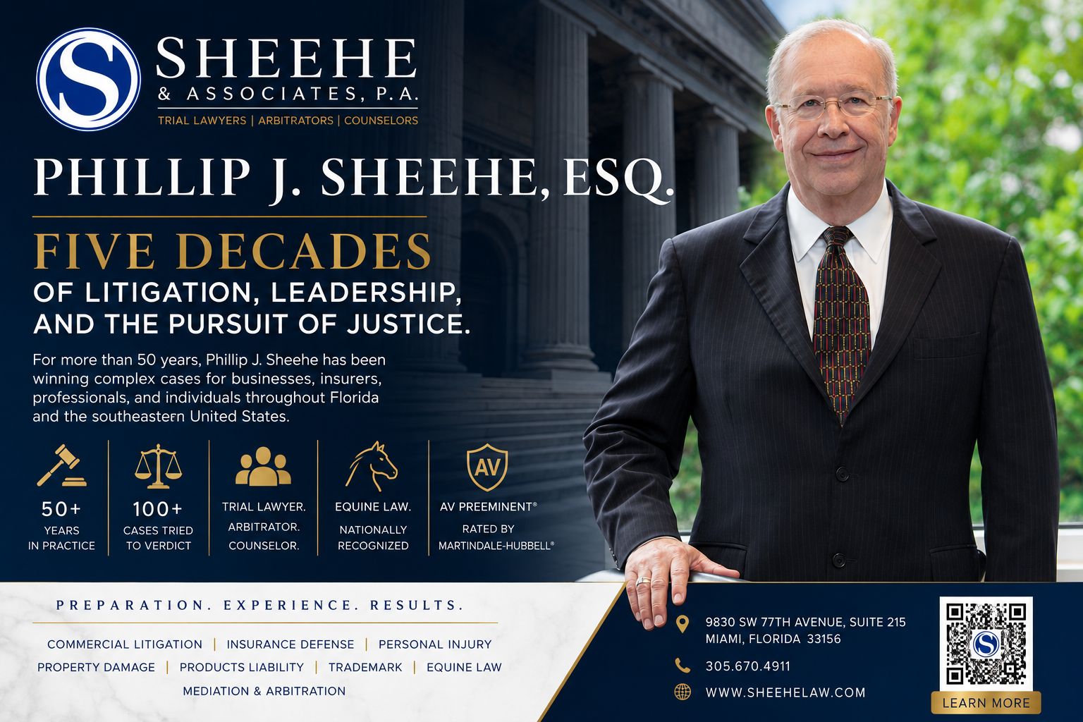 Phillip J. Sheehe: Five Decades of Litigation, Leadership, and the Pursuit of Justice