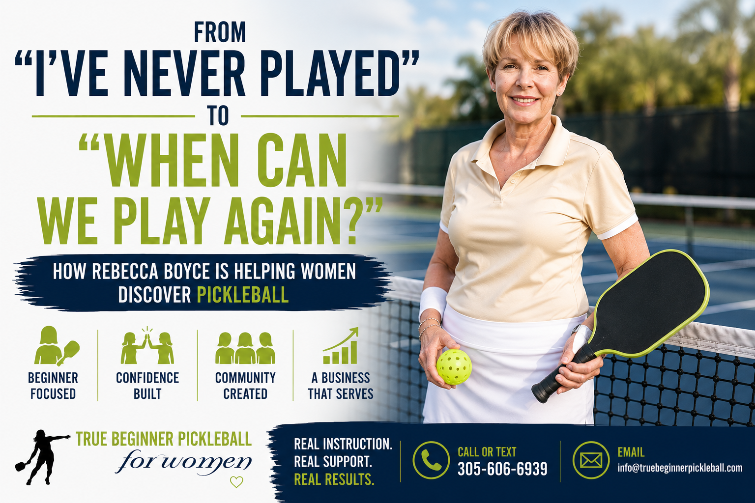 How Rebecca Boyce Is Helping Women Discover Pickleball