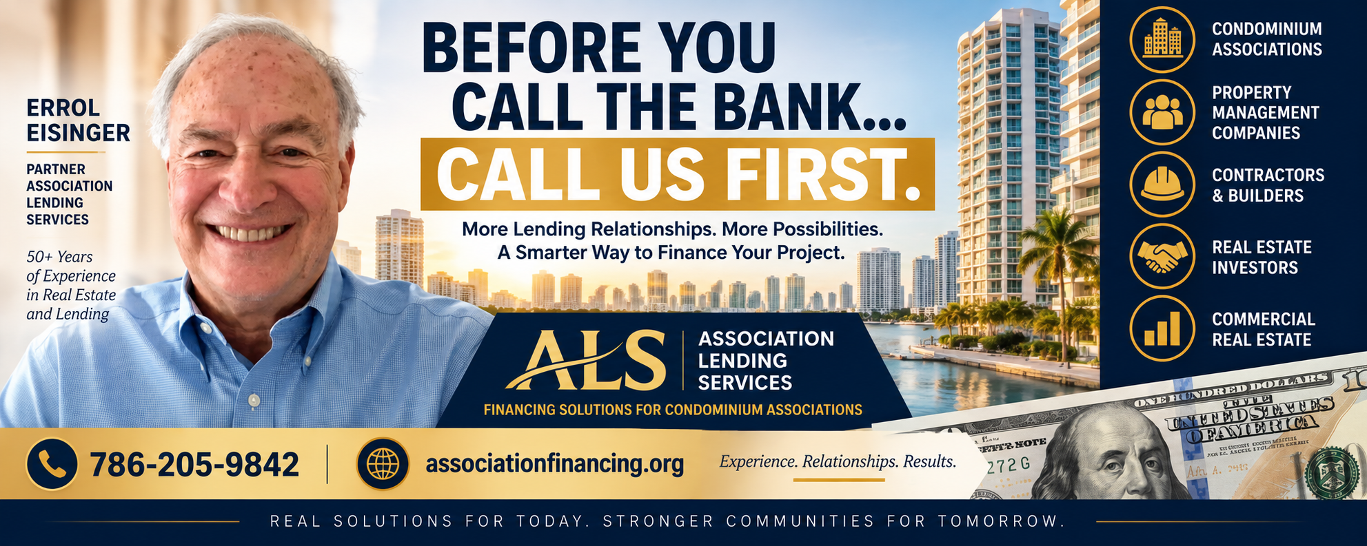 Before You Call the Bank, Call Association Lending Services