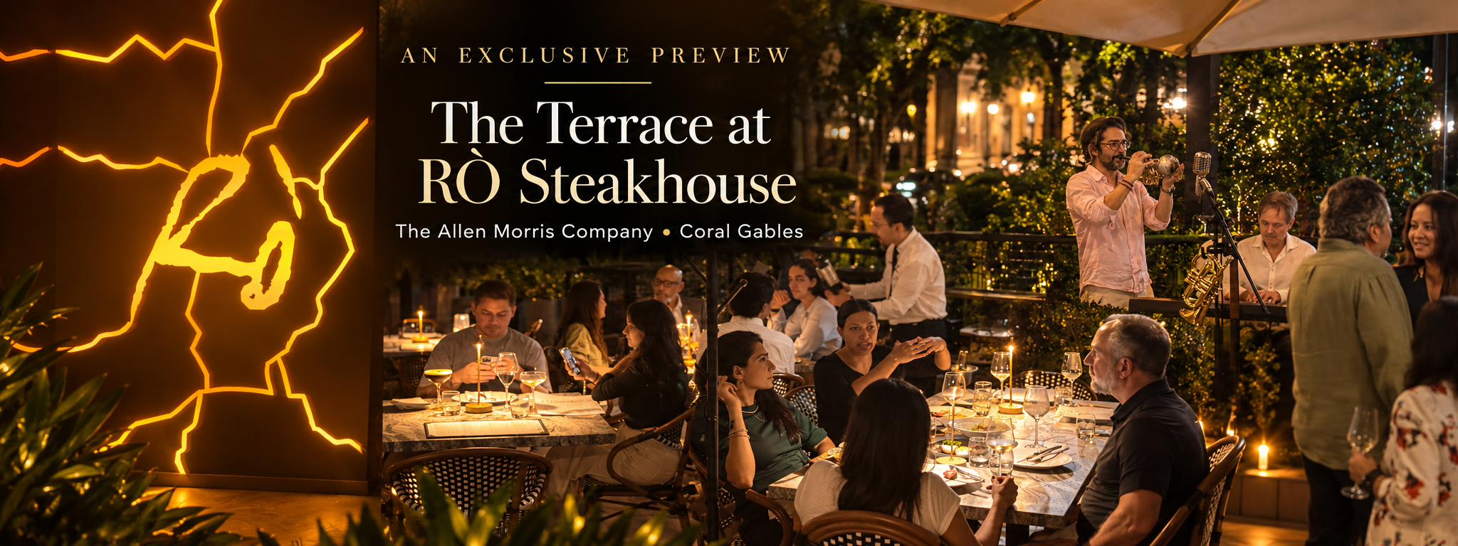 Allen Morris Company Guests Preview The Terrace at RÒ Steakhouse