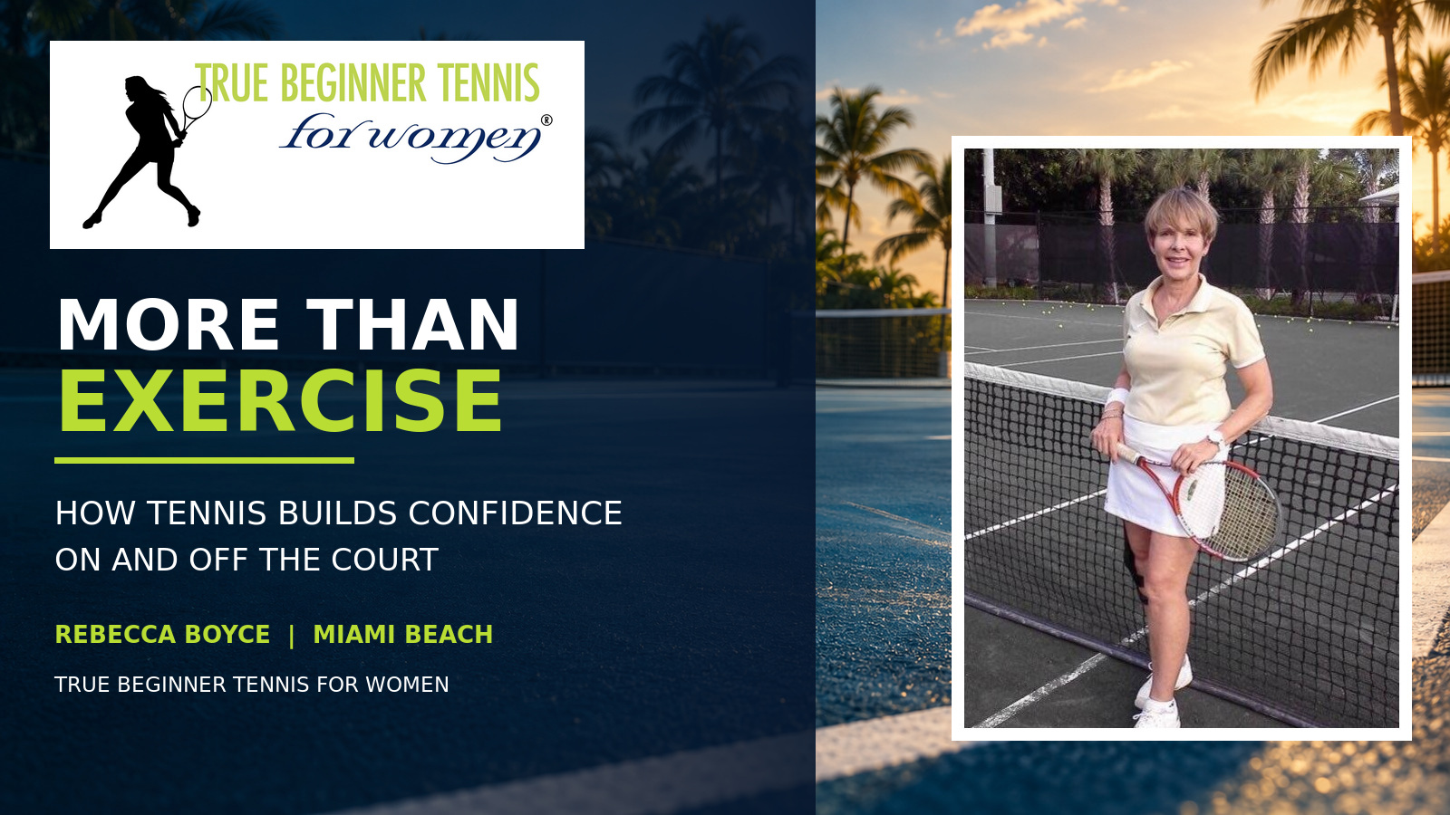 More Than Exercise: How Tennis Builds Confidence On and Off the Court